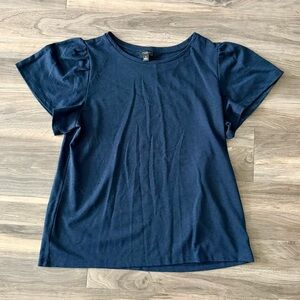 Ann Taylor Navy Blue Top Size XL